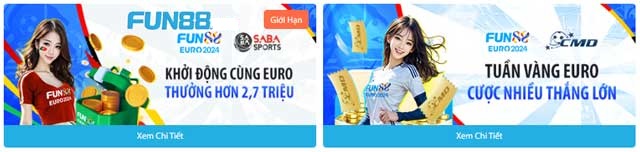 Cổ vũ Euro 2024 bùng nổ khuyến mãi Fun88